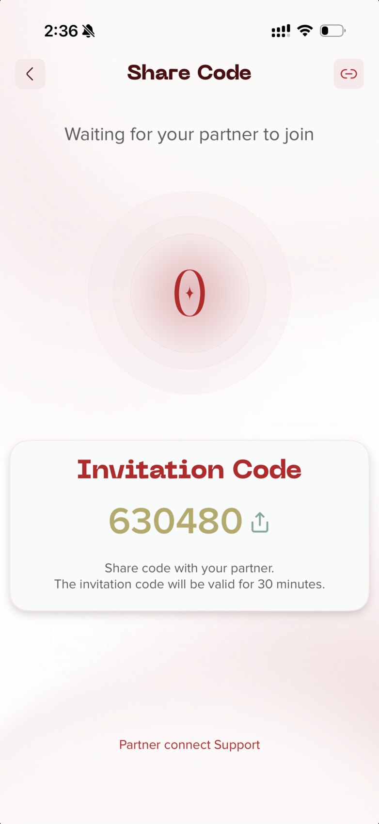 Share Code · 6-digit invite